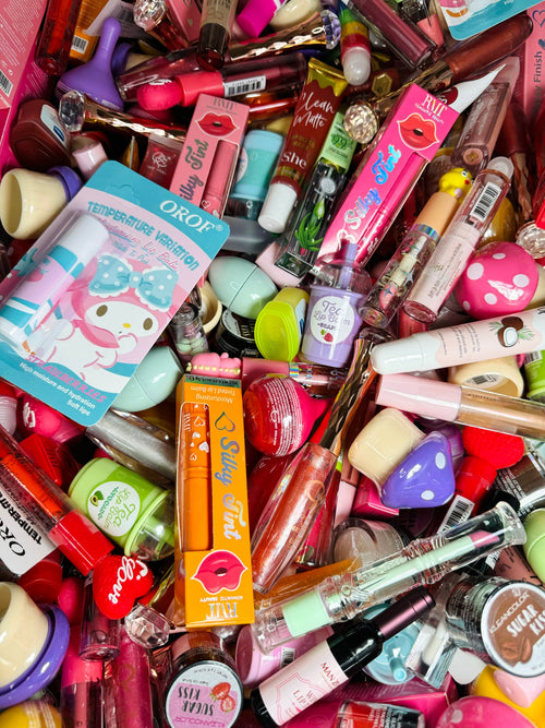 Hundreds of lip glosses in every shade