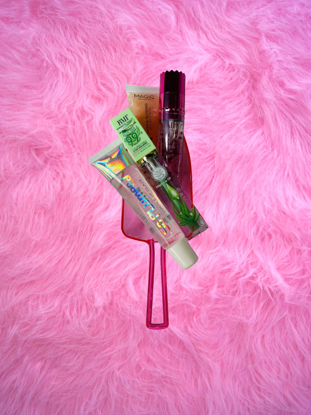 Glossy tubes in warm shades