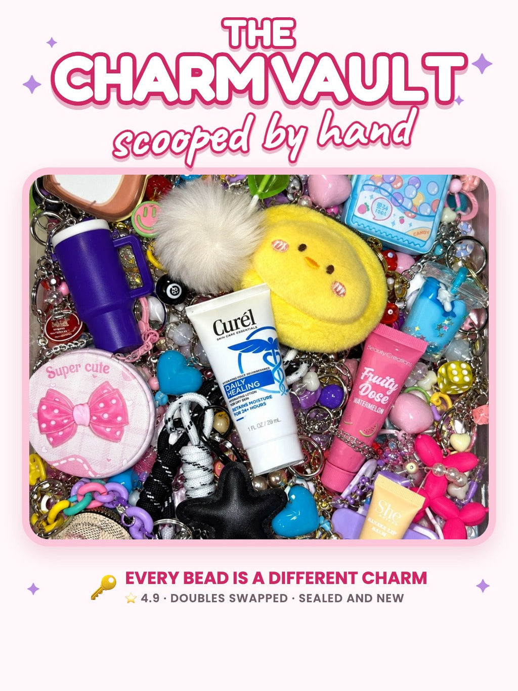 The Charm Vault, scooped by hand