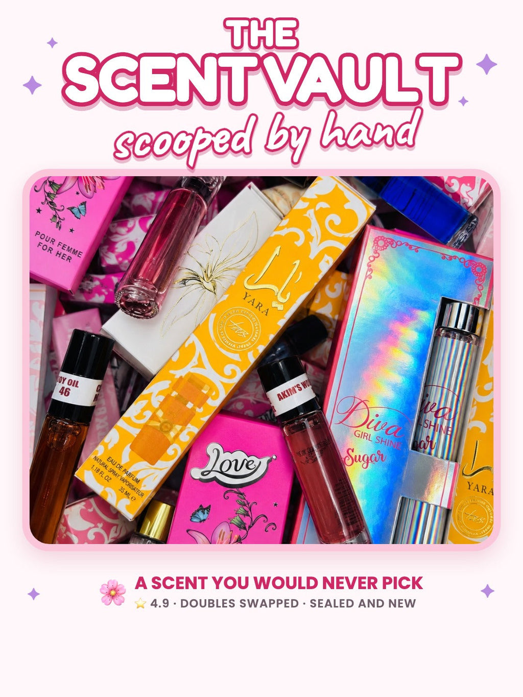 The Scent Vault, scooped by hand